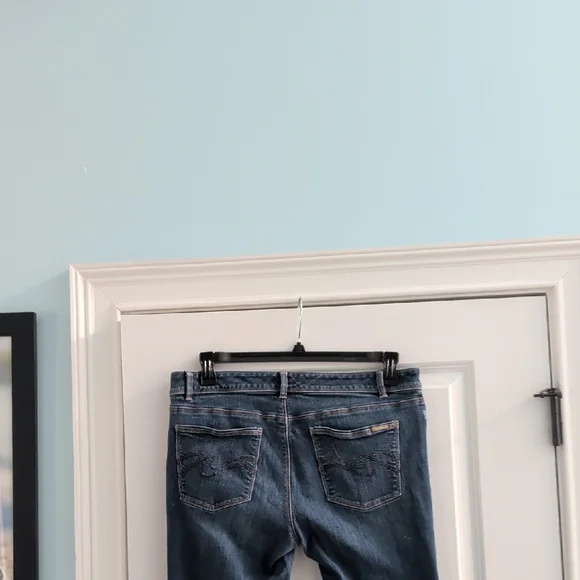 White House Black Market Blue Boot Cut Jeans - Picture 5 of 7